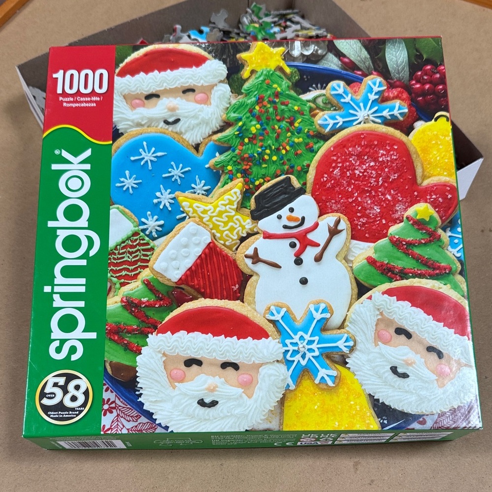 1000-pc Springbok Christmas Cookie Jigsaw Puzzle (K)